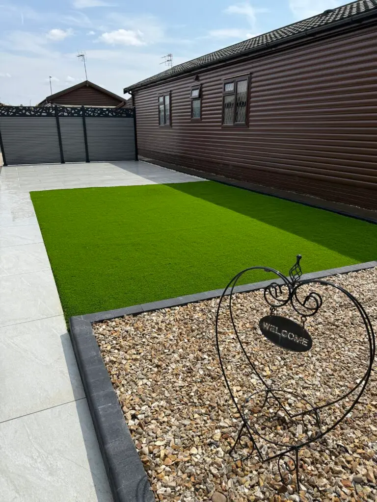 Artificial grass installed by Reshape Landscaping