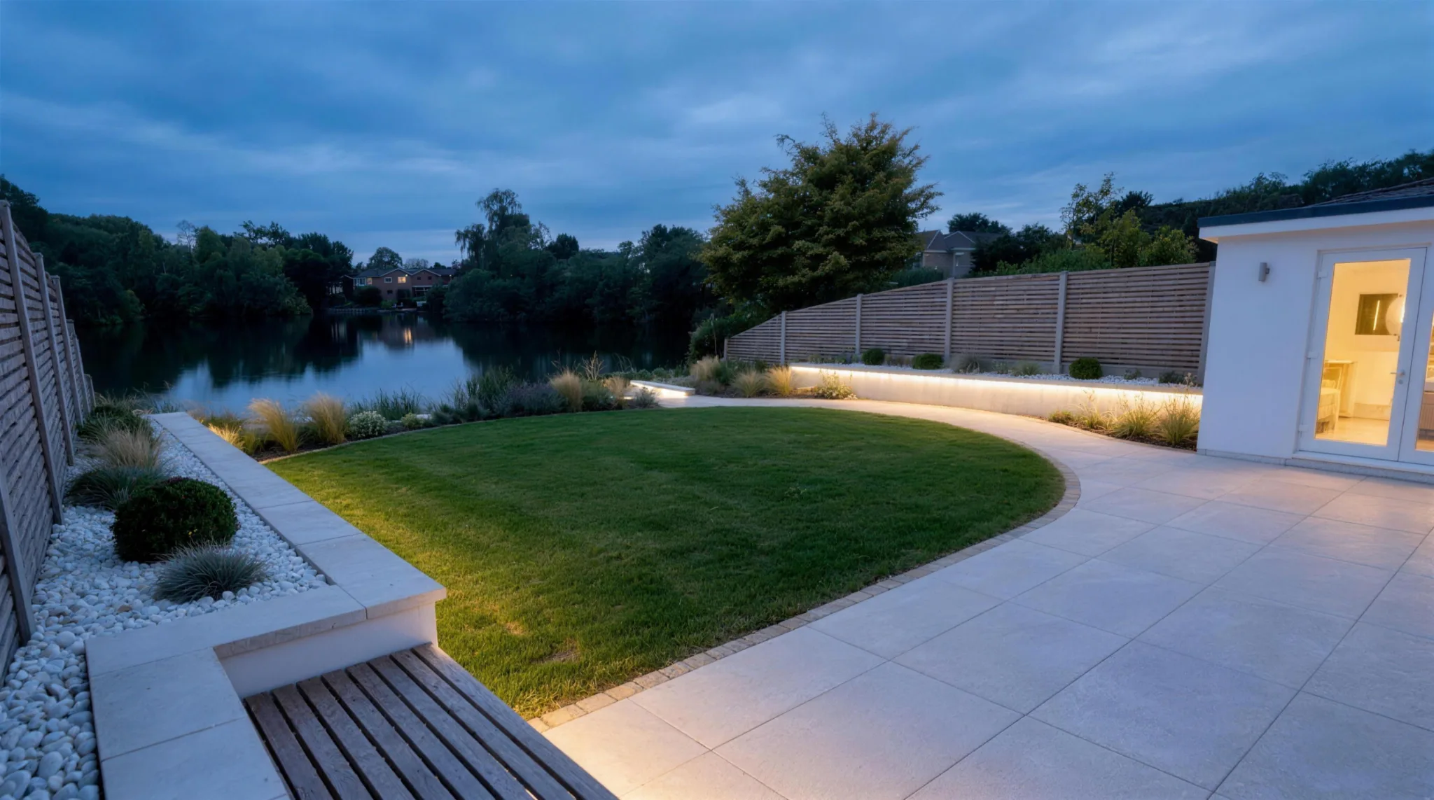 Render of a landscaped garden in Lincoln